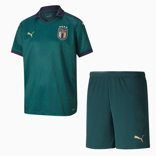 Ausweichtrikot Italien Kinder 2020 Grün Günstige Fußballtrikots